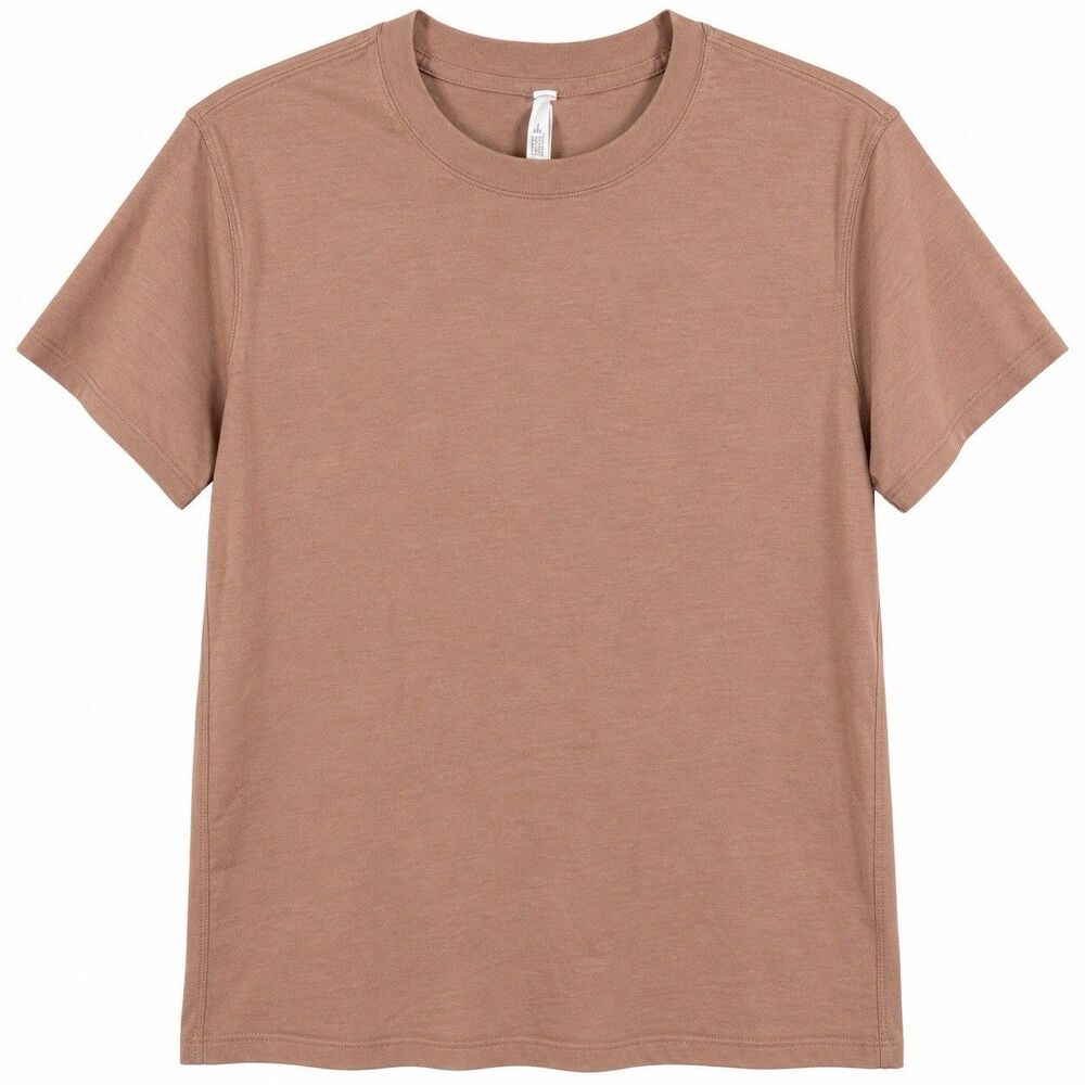 Lululemon Short Sleeve T Shirt Womens Size 6 Blush Pink Crew Neck Athleisure